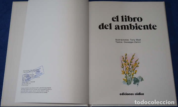 Libros de segunda mano: El libro del ambiente - Ediciones C&oacute;dice (1985) - Foto 2