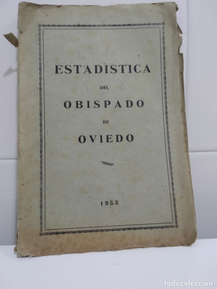 Libros de segunda mano: ESTADISTICA DEL OBISPADO DE OVIEDO 1953 - Foto 1