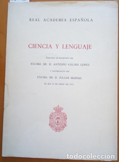 Libros de segunda mano: CIENCIA Y LENGUAJE. - COLINO LOPEZ, Sr. Don Antonio. - Foto 1