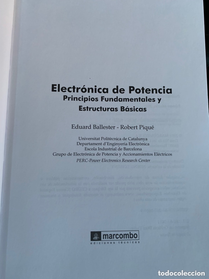 Libros de segunda mano: Electr&oacute;nica de potencia - Foto 2