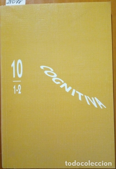 Libros de segunda mano: COGNITIVA. VOL.10/1-2. - VV.AA. - Foto 1