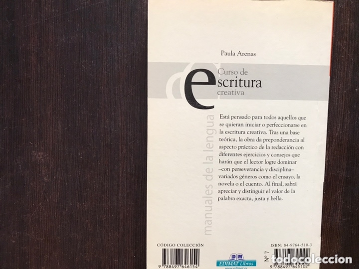 Libros de segunda mano: Curso de escritura creativa. Paula Arenas - Foto 2