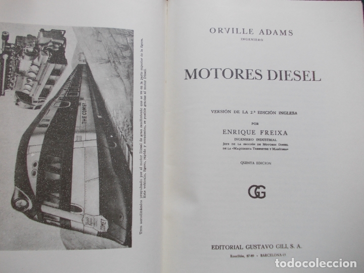Libros de segunda mano: MOTORES DIESEL ADAMS - Foto 2