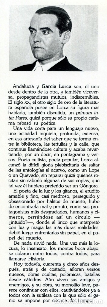 Libros de segunda mano: ANDALUCIA Y GARC&Iacute;A LORCA. Gran formato. - Foto 3