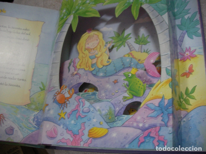 Libros de segunda mano: GRAN LIBRO - LA SIRENITA Y LA RANA - TRIDIMENSIONAL - Foto 2