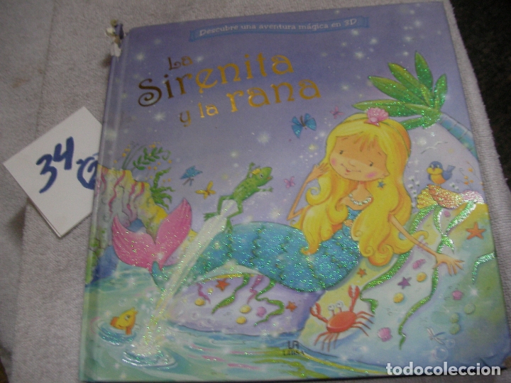 Libros de segunda mano: GRAN LIBRO - LA SIRENITA Y LA RANA - TRIDIMENSIONAL - Foto 1