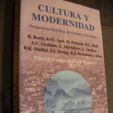 Libros de segunda mano: CULTURA Y MODERNIDAD - PERSPECTIVAS FILOSOFICAS DE ORIENTE Y OCCIDENTE