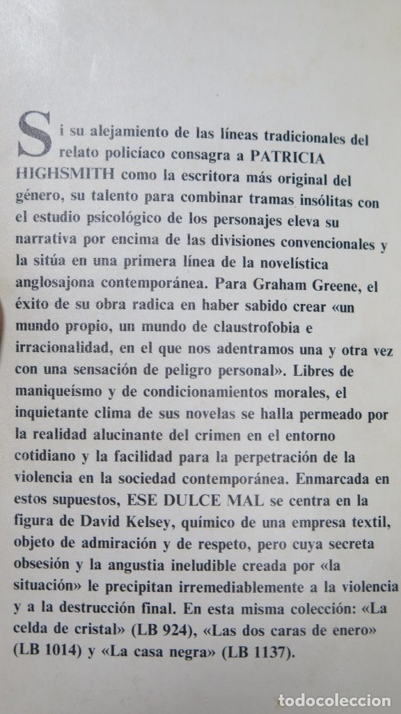 Libros de segunda mano: ESE DULCE MAL. HIGHSMITH - Foto 2