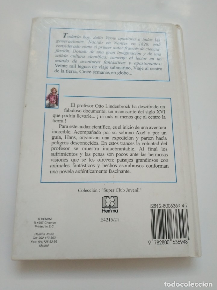 Libros de segunda mano: VIAJE AL CENTRO DE LA TIERRA. HEMMA.- JULIO VERNE - Foto 3