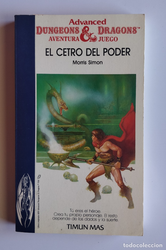 Libros de segunda mano: Colecci&oacute;n Advanced Dungeons Dragons-N5 El cetro del poder Librojuego Timun Mas LIBRO JUEGO - Foto 1
