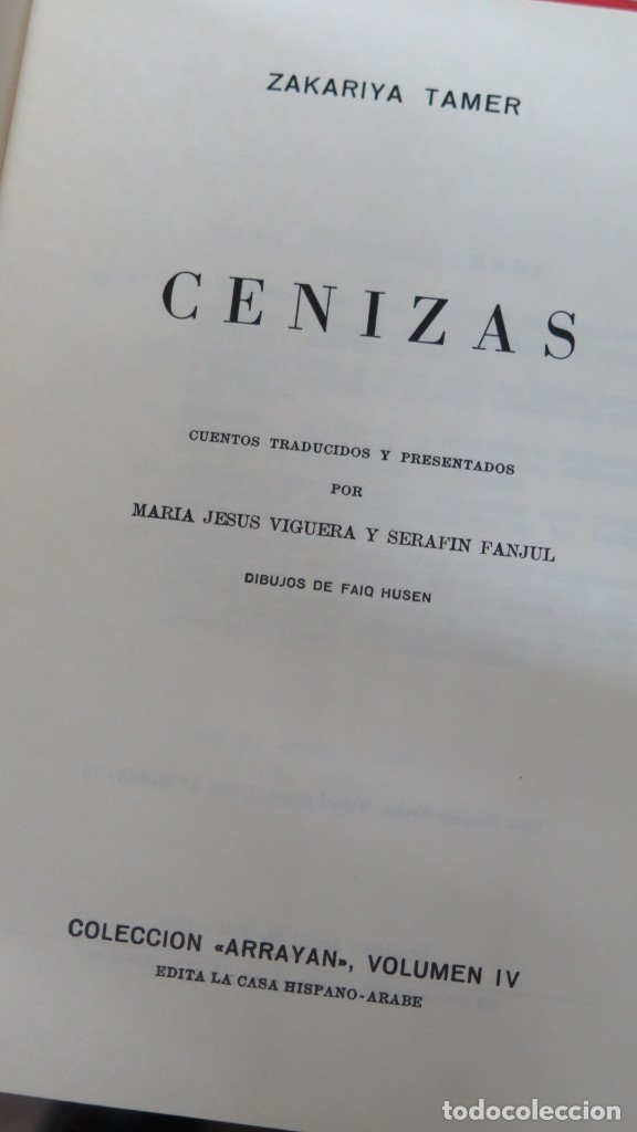 Libros de segunda mano: CENIZAS. ZAKARIYA TAMER - Foto 2