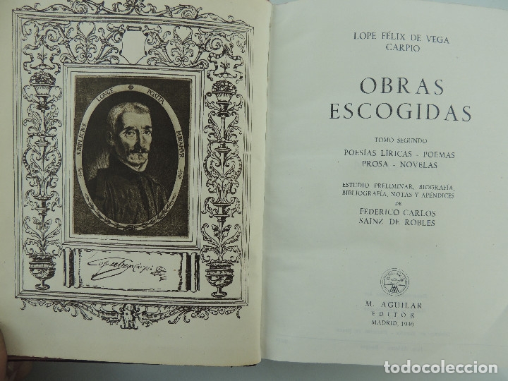 Obras Escogidas Lope Felix De Vega Carpio Tomo - Vendido En Subasta ...