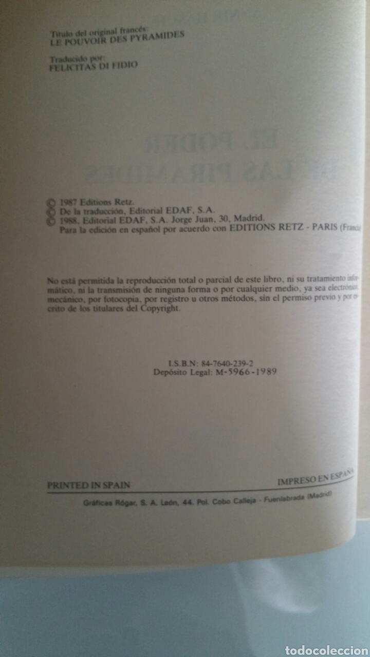 Libros de segunda mano: El poder de las pir&aacute;mides, Anne Hasch, editorial edad. - Foto 5