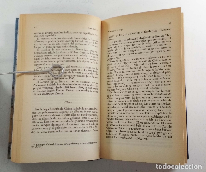 Libros de segunda mano: Palabras en el mapa. Isaac Asimov. Alianza. - Foto 4