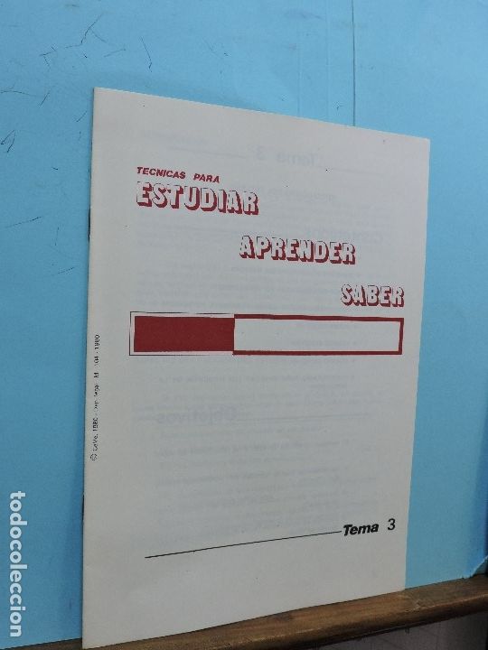 Libros de segunda mano: Tecnicas para estudiar, aprender, saber. Ed. Estudios a Distancia - Foto 6