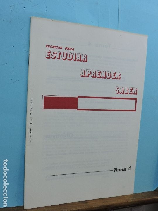 Libros de segunda mano: Tecnicas para estudiar, aprender, saber. Ed. Estudios a Distancia - Foto 8