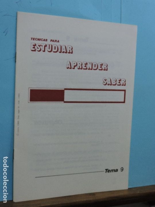 Libros de segunda mano: Tecnicas para estudiar, aprender, saber. Ed. Estudios a Distancia - Foto 16