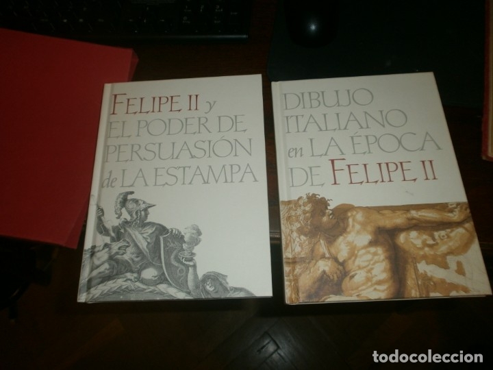 Libros de segunda mano: Felipe II y el poder de persuasi&oacute;n de la Estampa - Dibujo Italiano en la &eacute;poca de Felipe II 2 libros