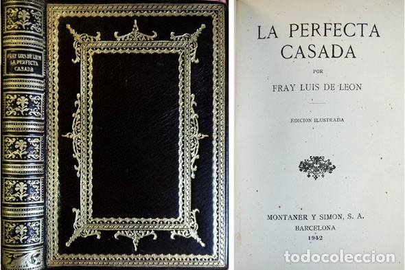 Libros de segunda mano: LE&Oacute;N, Fray Luis de.  La Perfecta Casada.  1942. - Foto 1