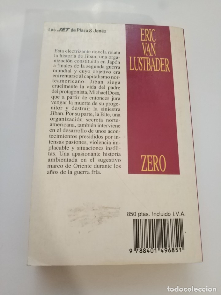 Libros de segunda mano: ZERO.- ERIC VAN LUSTBADER - Foto 3