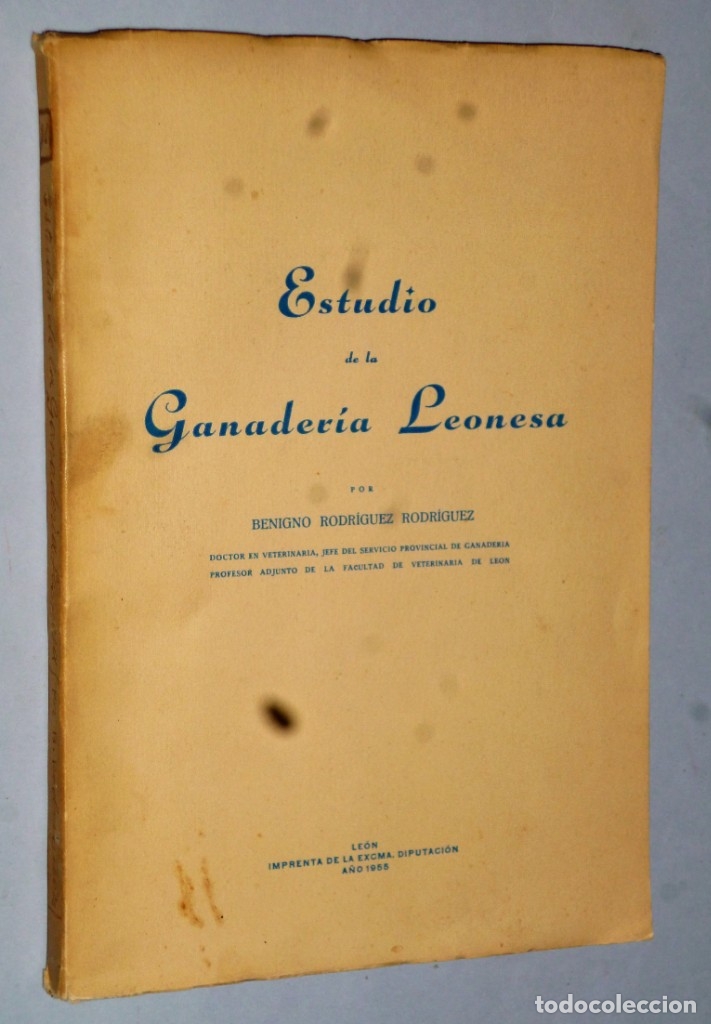 Libros de segunda mano: ESTUDIO DE LA GANADER&Iacute;A LEONESA - Foto 1
