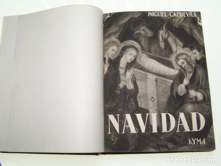 Libros de segunda mano: Navidad. Miguel Capdevila.Ediciones Aym&aacute;. Barcelona. 1944. Profusamente ilustado. Marr&oacute;n. - Foto 2
