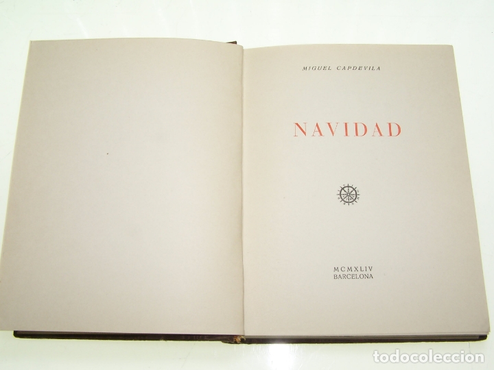 Libros de segunda mano: Navidad. Miguel Capdevila.Ediciones Aym&aacute;. Barcelona. 1944. Profusamente ilustado. Marr&oacute;n. - Foto 3