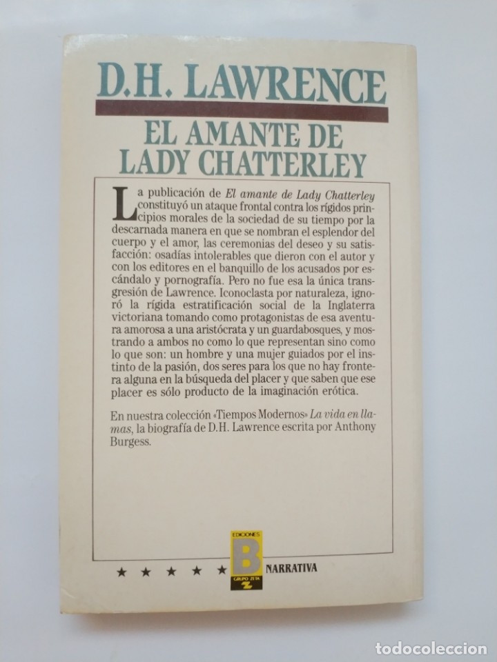 Libros de segunda mano: EL AMANTE DE LADY CHATTERLEY.- D.H. LAWRENCE - Foto 3