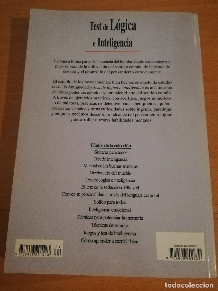 Libros de segunda mano: TEST DE L&Oacute;GICA E INTELIGENCIA (ARACHE VIVAS) LIBSA - Foto 15