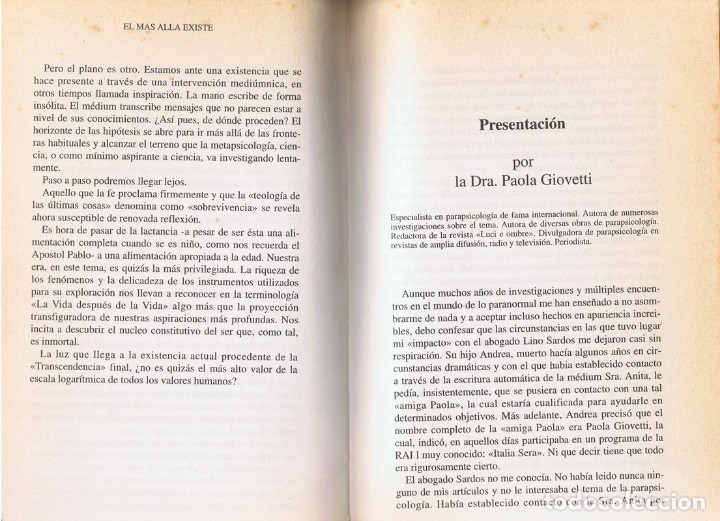 Libros de segunda mano: EL MAS ALLA EXISTE LINO SARDOS ALBERTINI - Foto 2