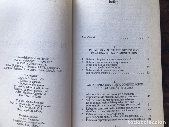 Libros de segunda mano: El verdadero yo: &iexcl; en pie!. John Powell - Foto 4
