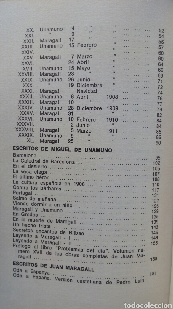 Libros de segunda mano: Epistolario y escritos complementarios. Unamuno - Maragall. - Foto 4