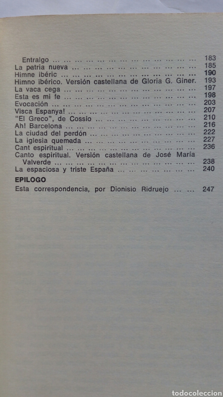 Libros de segunda mano: Epistolario y escritos complementarios. Unamuno - Maragall. - Foto 5