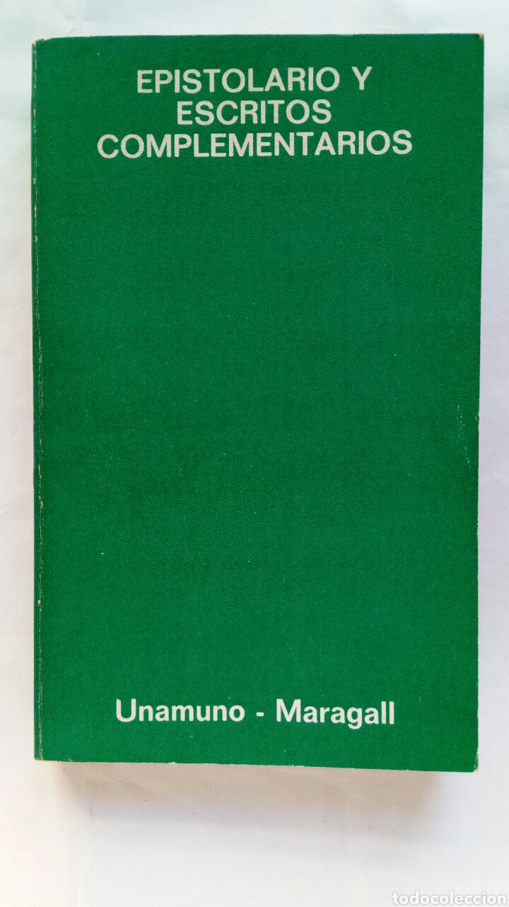 Libros de segunda mano: Epistolario y escritos complementarios. Unamuno - Maragall. - Foto 1