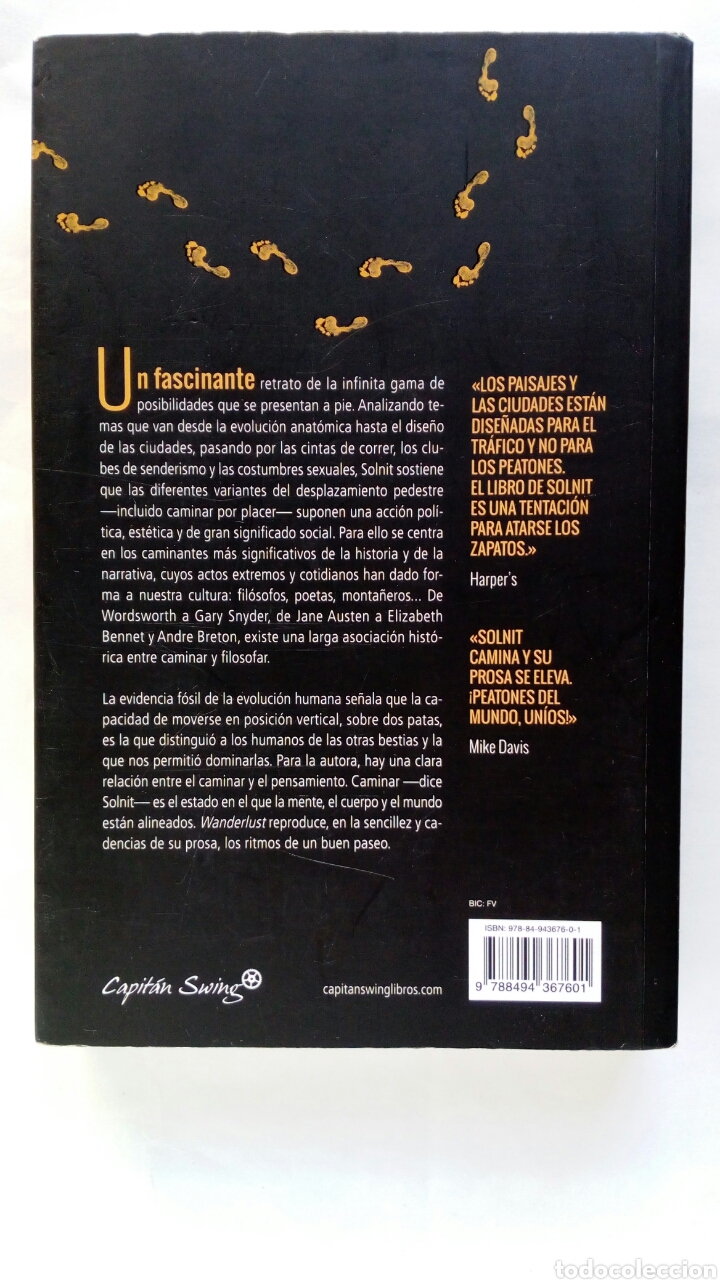 Libros de segunda mano: Wanderlust. Rebecca Solnit. - Foto 2
