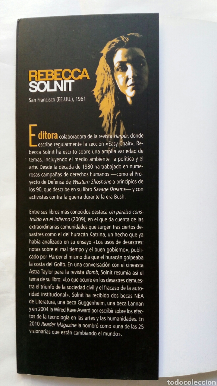 Libros de segunda mano: Wanderlust. Rebecca Solnit. - Foto 3