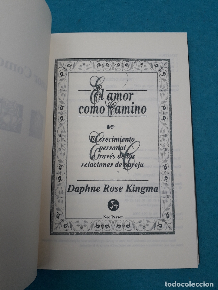 Libros de segunda mano: El Amor como Camino. Daphne Rose Kingma. - Foto 2