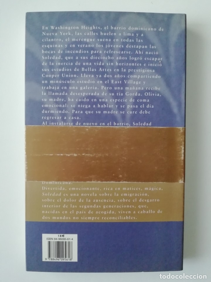 Libros de segunda mano: SOLEDAD - ANGIE CRUZ - ED. EL COBRE 2004 - Foto 2
