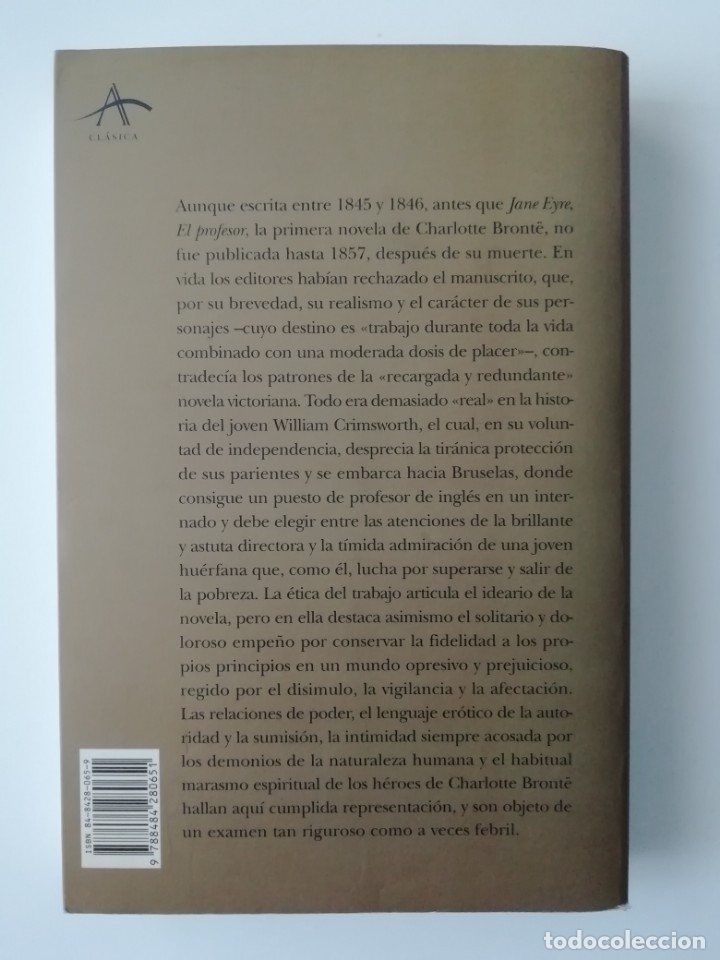 Libros de segunda mano: EL PROFESOR - CHARLOTTE BRONT&Euml; - ED. ALBA 2000 - Foto 2