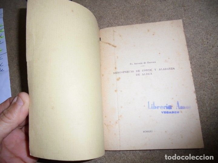 Libros de segunda mano: MENOSPRECIO DE CORTE Y ALABANZA DE ALDEA - Foto 2