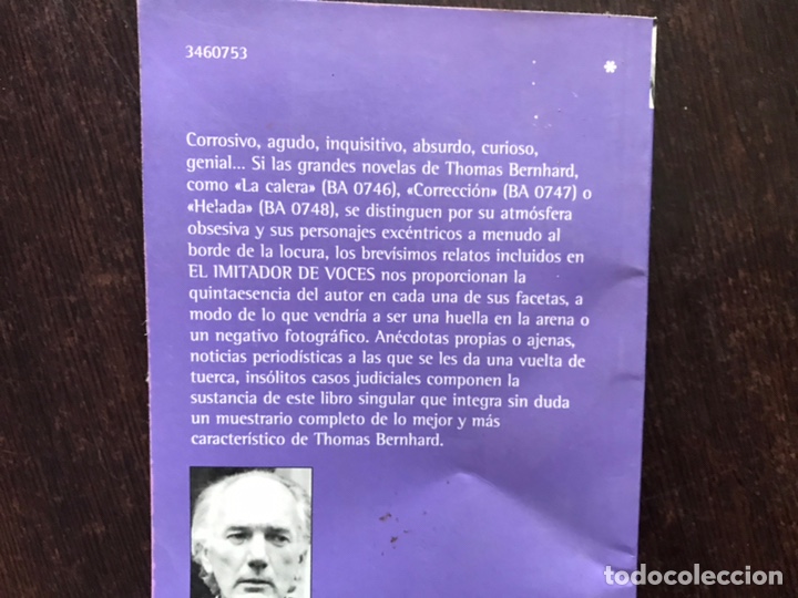 Libros de segunda mano: El imitador de voces. Thomas Bernhard - Foto 2