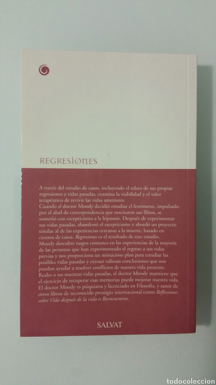 Libros de segunda mano: Regresiones. Raymond Moody, salvat 2008. - Foto 3