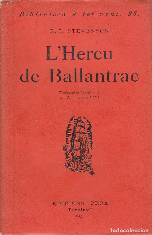 Libros de segunda mano: 0031655 LHEREU DE BALLATRAE / R. L. Stevenson - Foto 1
