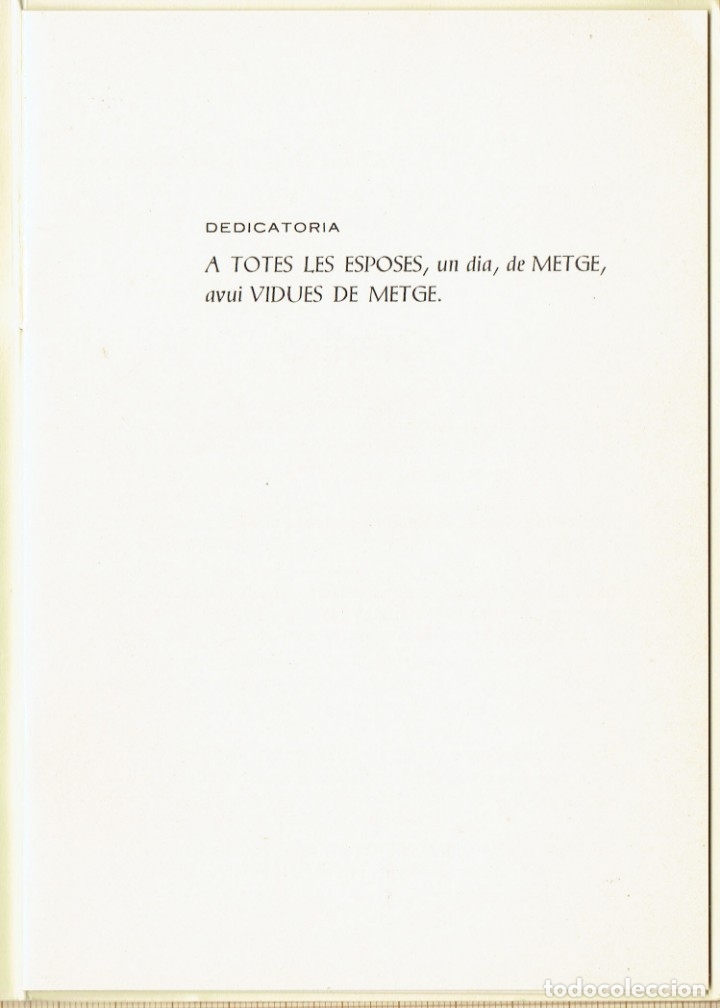 Libros de segunda mano: LIBRETO - TU, ESPOSA DE METGE - MANRESA 1966. - Foto 2