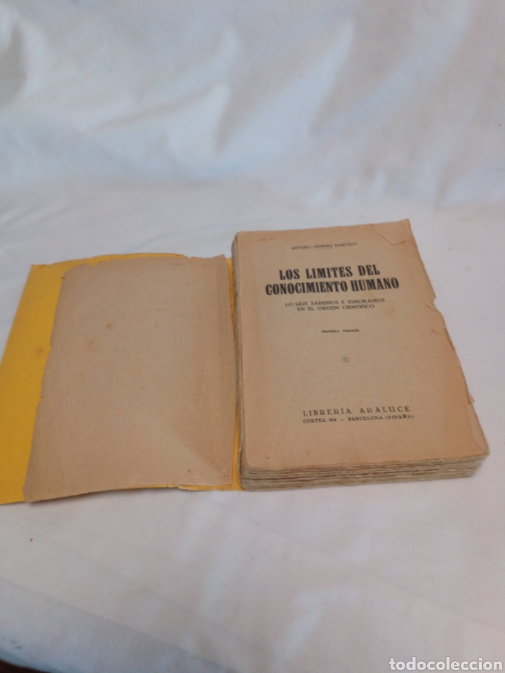 Libros de segunda mano: Los l&iacute;mites del conocimiento humano primera edici&oacute;n 1934 - Foto 1