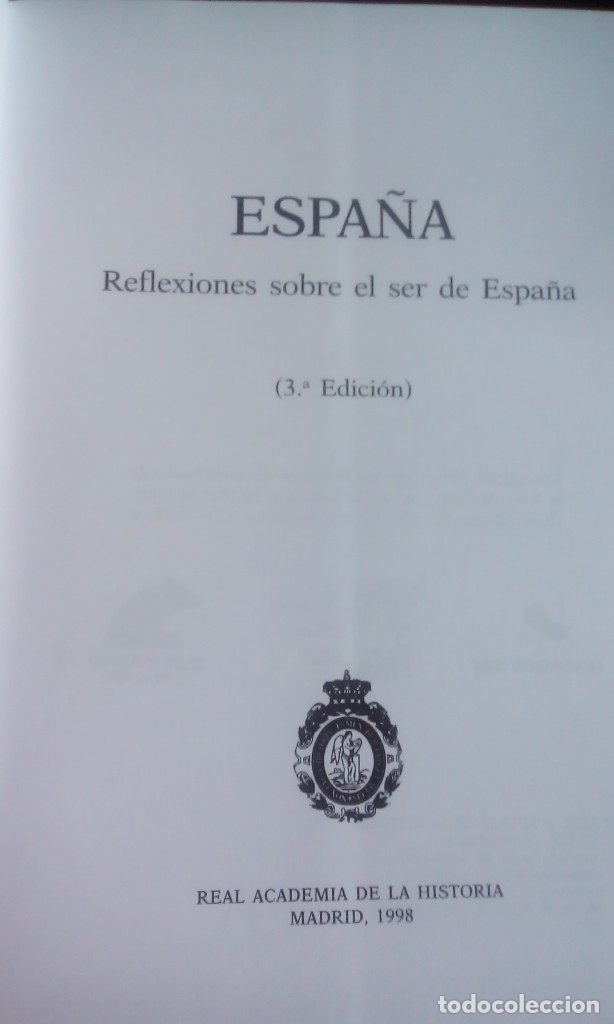Libros de segunda mano: ESPA&Ntilde;A. REFLEXIONES SOBRE EL SER DE ESPA&Ntilde;A - Foto 2