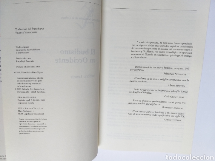 Libros de segunda mano: El budismo en Occidente . Frederic lenoir . Orientalismo - Foto 9