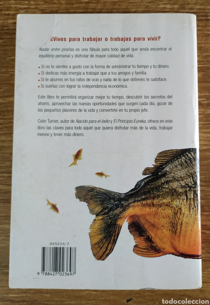 Libros de segunda mano: Libro - Nadar Entre Pira&ntilde;as (1998) Colin Turner - Foto 2