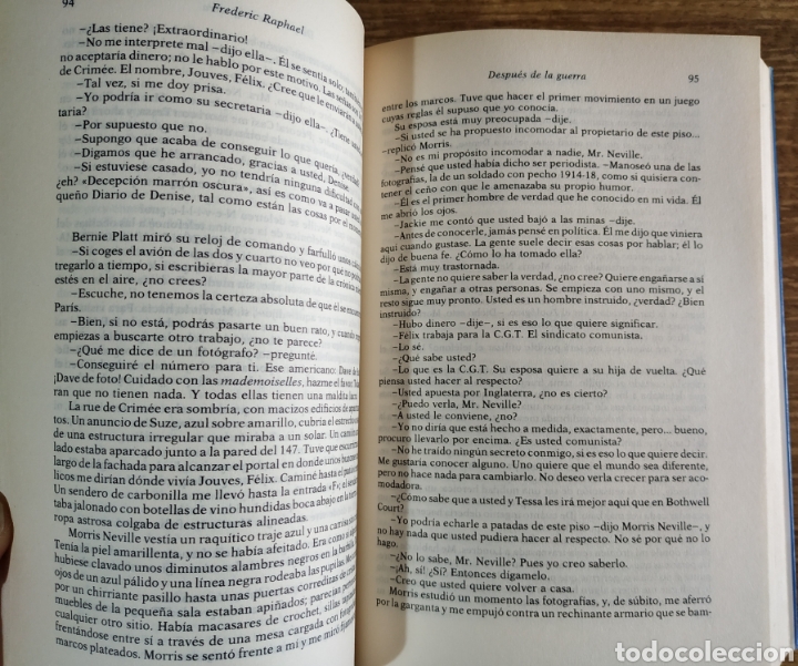 Libros de segunda mano: Libro - Despu&eacute;s de la Guerra, Frederic Raphael (1990) - Foto 3