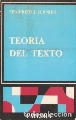 Libros de segunda mano: TEORIA DEL TEXTO - Schmidt, Siegfried J. 1977 - Foto 1
